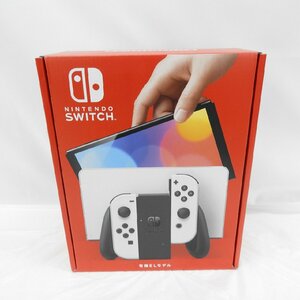 【未使用品】NINTENDO SWITCH ニンテンドースイッチ 有機EL HEG-S-KAAAA(JPN) ホワイト ※保証開始済/箱ダメージ有 11544598 0407