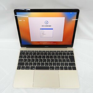 【中古品】Apple アップル ノートパソコン MacBook 12インチ 2017 A1534 corem3/1.2GHz/8GB/SSD256GB 11541746 0408