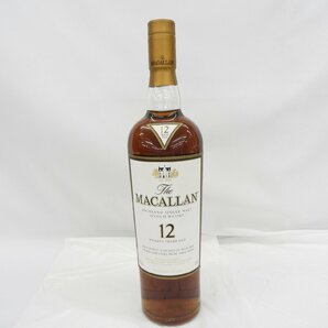 【未開栓】The MACALLAN ザ・マッカラン 12年 シェリーオーク 旧ボトル ウイスキー 700ml 40% 箱付 903329130 0409の画像2