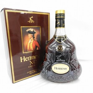 【未開栓】Hennessy ヘネシー XO 金キャップ クリアボトル ブランデー 700ml 40% 箱付 11545864 0409