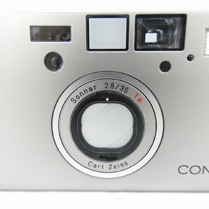 【ジャンク品】CONTAX コンタックス コンパクトフィルムカメラ Carl Zeiss Sonnar 2.8/35T ※動作未確認 11542992 0412の画像3