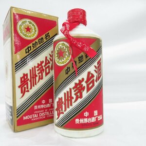 【未開栓】貴州茅台酒 マオタイ酒 五星麦ラベル 1992 MOUTAI KWEICHOW 中国酒 500ml 53% 998g 箱付 11552510 0416