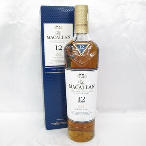 【未開栓】The MACALLAN ザ・マッカラン 12年 ダブルカスク ウイスキー 700ml 40% 箱付 11551947 0417の画像1