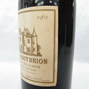【未開栓】CHATEAU HAUT BRION シャトー・オー・ブリオン 1962 赤 ワイン 750ml 14％未満 ※目減り(大)あり 11552800 0417の画像5