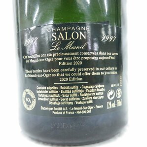 【未開栓】SALON サロン ブラン・ド・ブラン 1997 シャンパン 750ml 12％ 11541654 0418の画像7