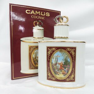 【未開栓】CAMUS カミュ ナポレオン ラヴァーズリング 陶器 ブランデー 700ml 40％ 1143g 箱付 11553403 0418