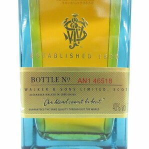 【未開栓】Johnnie Walker ジョニーウォーカー ブルーラベル ウイスキー 750ml 40% 11552612 0418の画像3