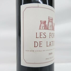 【未開栓】LES FORTS DE LATOUR レ・フォール・ド・ラトゥール 2008 赤 ワイン 750ml 13.5% 11556451 0420の画像3