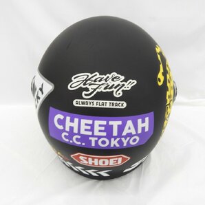 【中古品】SHOEI ショウエイ フルフェイスヘルメット Glamster CHEETAH CUSTOM CYCLES ブラック/イエロー サイズ：M(57cm) 11554191 0427の画像5