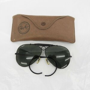 1円～【中古品】Ray-Ban レイバン サングラス SHOOTER シューター ボシュロム製 ブラック ケース付き 715103019 0422