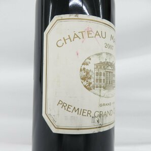 【未開栓】CHATEAU MARGAUX シャトー・マルゴー 2007 赤 ワイン 750ml 13% 11556905 0422の画像3