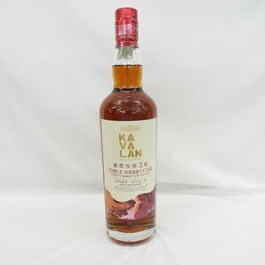 【未開栓】KAVALAN カバラン (カヴァラン) トリプルシェリーカスク ウイスキー 700ml 40％ 箱付 11543326 0423の画像2