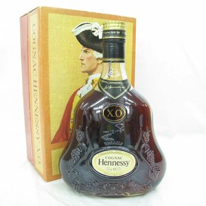 【未開栓】Hennessy ヘネシー XO 金キャップ クリアボトル ブランデー 700ml 40% 箱付 836125115 0424