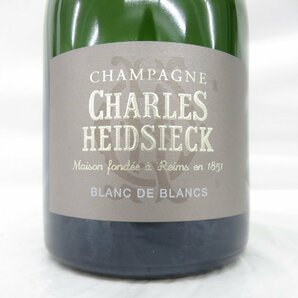 1円～【未開栓】CHARLES HEIDSIECK シャルル・エドシック ブラン・ド・ブラン シャンパン 750ml 12% 11546777 0425の画像2