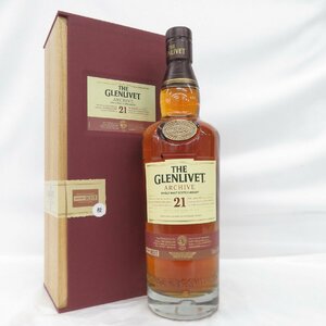 【未開栓】THE GLENLIVET ザ・グレンリベット 21年 アーカイブ ウイスキー 700ml 43% 箱付 11556209 0426