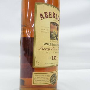 【未開栓】ABERLOUR アベラワー 15年 シェリーウッドフィニッシュ シングル ハイランドモルト ウイスキー 700ml 40% 11557650 0426の画像3