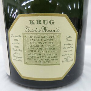 【未開栓】KRUG Clos du Mesnil クリュッグ クロ・デュ・メニル ブラン・ド・ブラン 1990 シャンパン 750ml 12% 11560639 0426の画像7