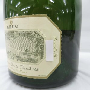 【未開栓】KRUG Clos du Mesnil クリュッグ クロ・デュ・メニル ブラン・ド・ブラン 1981 シャンパン 750ml 12% 11560638 0426の画像4