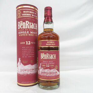 【未開栓】THE BenRiach ベンリアック 12年 シェリーウッド シングルモルト ウイスキー 700ml 46％ 箱付 11554816 0426の画像1