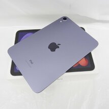 【美品】Apple アップル タブレット iPad mini 8.3インチ 第6世代 Wi-Fi 256GB 2021年秋モデル MK7X3J/A パープル 11560821 0427_画像3