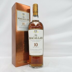 【未開栓】The MACALLAN ザ・マッカラン 10年 シェリーオーク ウイスキー 700ml 40% 箱付 11561911 0427の画像1