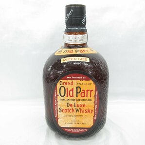 1円～【未開栓】Grand Old Parr グランド オールドパー デラックス クイーンサイズ スコッチ ウイスキー 937.5ml 43% 11546536 0427の画像1