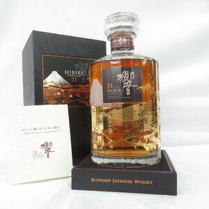 【未開栓】SUNTORY サントリー 響 HIBIKI 21年 意匠ボトル 花鳥風月 ウイスキー 700ml 43% 箱/冊子付 11561800 0428