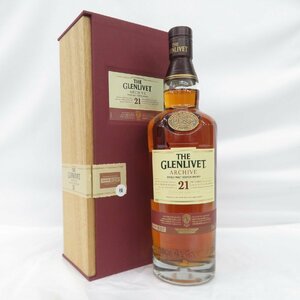 【未開栓】THE GLENLIVET ザ・グレンリベット 21年 アーカイブ ウイスキー 700ml 43% 箱付 11560798 0429