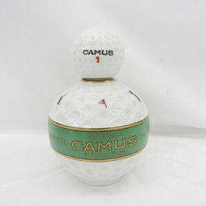 【未開栓】CAMUS カミュ ナポレオン ゴルフボール型 陶器ボトル ブランデー 700ml 40％ 1212g 11522225 0429の画像1