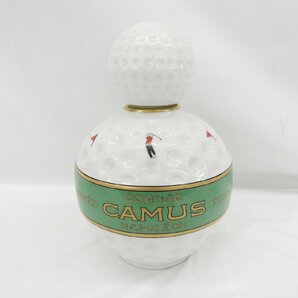 【未開栓】CAMUS カミュ ナポレオン ゴルフボール型 陶器ボトル ブランデー 700ml 40％ 1212g 11522225 0429の画像4
