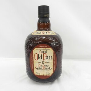 1円～【未開栓】Grand Old Parr グランド オールドパー 12年 デラックス スコッチ ウイスキー 1000ml 43% ※目減り(大) 11543430 0430