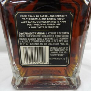 【未開栓】Jack Daniel's ジャックダニエル シングルバレル バレルプルーフ ウイスキー 750ml 63.3% 箱付き 11541006 0430の画像6