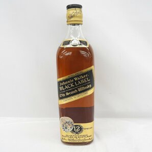 1円～【未開栓】Johnnie Walker ジョニーウォーカー ブラックラベル 12年 ウイスキー 750ml 43% 11548567 0430の画像1