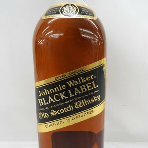 1円～【未開栓】Johnnie Walker ジョニーウォーカー ブラックラベル 12年 ウイスキー 750ml 43% 11548567 0430の画像2