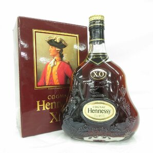 【未開栓】Hennessy ヘネシー XO 金キャップ クリアボトル ブランデー 700ml 40% 箱付 11563443 0501の画像1