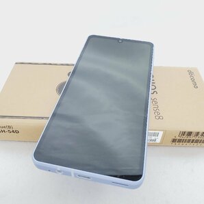 【美品】docomo スマートフォン SHARP AQUOS sense8 SH-54D ブルー 判定○ ※SIMロック解除済み 11552002 0430の画像1