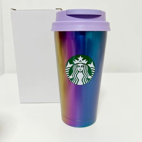 Starbucks Coffee スターバックス ステンレス ToGoロゴ タンブラー レインボー 473ml ホリデー 2023 未使用