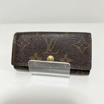 LOUIS VUITTON ルイヴィトン キーケース ミュルティクレ４ モノグラム M69517 ブラウン 中古 _画像1