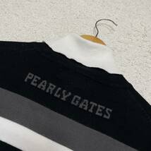 ★1円〜 PEARLY GATES パーリーゲイツ コットン ストレッチ タートルネック ニット セーター サイズ5★_画像8