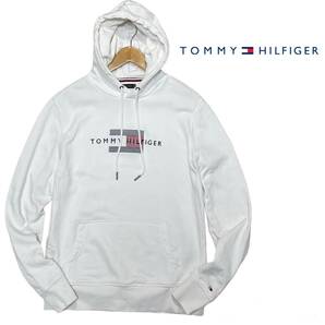 ★1円〜 美品 TOMMY HILFIGER トミーヒルフィガー 近年モデル 春夏 コットン プルオーバー フーディー パーカー Mサイズ★の画像1