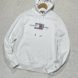 ★1円〜 美品 TOMMY HILFIGER トミーヒルフィガー 近年モデル 春夏 コットン プルオーバー フーディー パーカー Mサイズ★の画像2