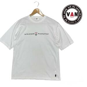 ★美品 VAN JAC ヴァンヂャケット コットン100% 半袖Tシャツ Lサイズ★