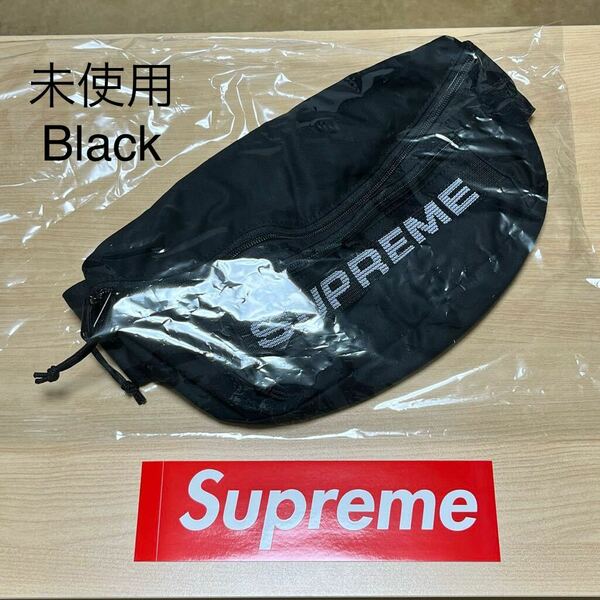 未使用 23ss Supreme Field Waist Bag Black タグ、ステッカー付 Supreme Online 購入 シュプリーム ウエストバッグ ブラック 黒 