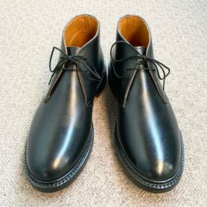 London Shoe Make CHUKKA BOOTS BLACK UK8 26.5㎝ ロンドンシューメイク チャッカブーツ / MICHELIN TRIUMPH 英国 革靴 ブーツ