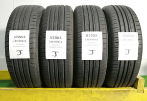 185/65R15 88S Yokohama BluEarth-A AE50 中古 サマータイヤ 4本セット 2019年製 送料無料 185/65/15 ヨコハマ U3503.J