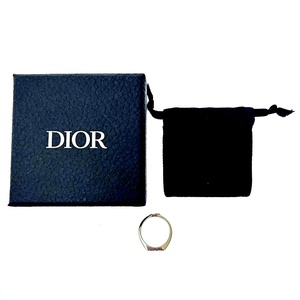 【箱付き】 Christian Dior クリスチャンディオール シルバー オブリーク シグネットリング 12.7g 925刻印 165507 リング・指輪