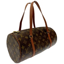 LOUIS VUITTON ルイ・ヴィトン M51385 モノグラム PVC パピヨン30 ショルダーバッグ ブラウン 170250 ショルダーバッグ_画像2