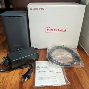 NTTドコモ home 5G HR01 ダークグレー docomo wifi ホームルーター 無線LAN ルーター Wi-Fi SHARP シャープの画像1