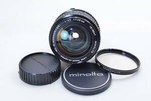 【ecoま】MINOLTA MC W.ROKKOR-SG 28mm F3.5 no.1616847 単焦点 マニュアルレンズ