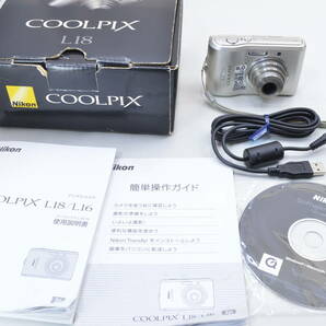 【ecoま】NIKON COOLPIX L18 美品 単三電池対応 コンパクトデジタルカメラの画像1